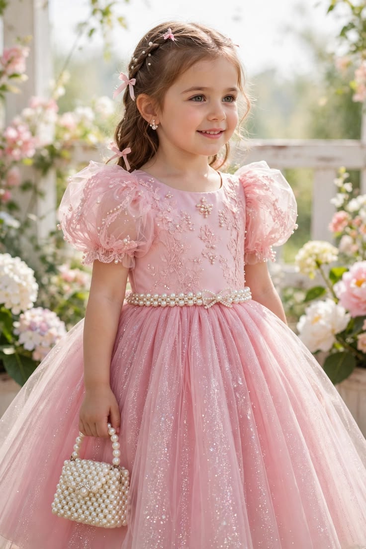 Girls Pink Princess Dress
